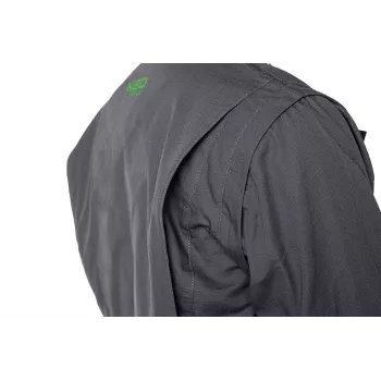 NEO TOOLS 81-217-XXXL giacca da lavoro grigio/verde - cotone resistente, 7 tasche, riflettente