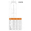 NEO Tools 81-227-XL Pantaloni da lavoro protettivi, grigio/nero, taglia XL, 267 g/m² policotone, ginocchia rinforzate, EN ISO 13688