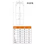 NEO Tools 81-227-XL Pantaloni da lavoro protettivi, grigio/nero, taglia XL, 267 g/m² policotone, ginocchia rinforzate, EN ISO 13688
