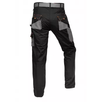NEO TOOLS 81-238-XS Pantaloni da lavoro unisex con ginocchia rinforzate, grigio/nero, taglia XS