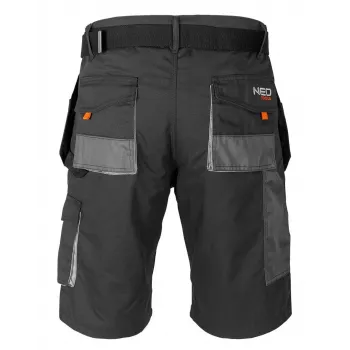 NEO Tools 81-270-XL pantaloni da lavoro protettivi, grigio/nero, taglia XL, 9 tasche, EN ISO 13688