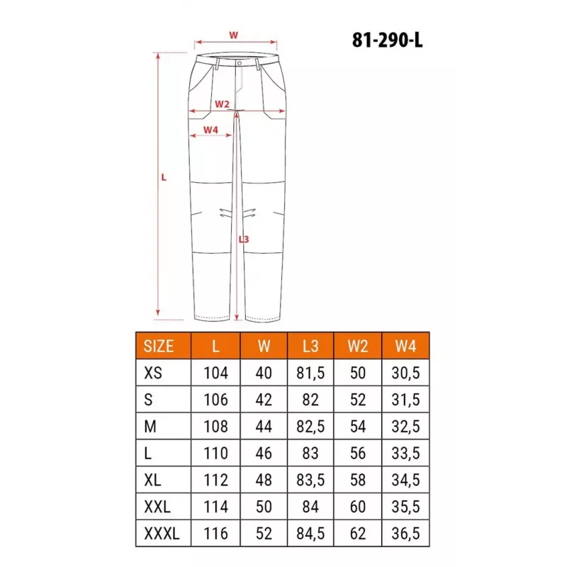 NEO Tools 81-290-L pantaloni protettivi nero taglia L