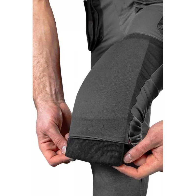 NEO Tools 81-325-L pantaloni protettivi taglia L grigio/nero con dettagli arancioni