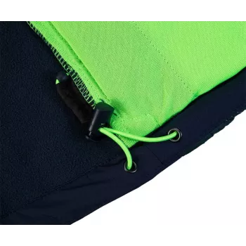 NEO TOOLS 81-559-L giacca da lavoro uomo, grigio/verde, taglia L, 65% poliestere 35% cotone, 245 g/m², 7 tasche, gomiti rinforzati, riflettente