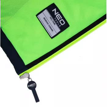NEO TOOLS 81-559-M giacca da lavoro, taglia M, grigio/nero con dettagli arancioni, 65% poliestere 35% cotone, 267 g/m², EN ISO 13688:2013
