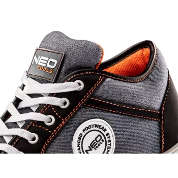 NEO Tools 82-112 S1P SRC Scarpe antinfortunistiche, puntale in acciaio, taglia 46, nero/grigio