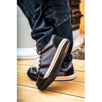 NEO TOOLS 82-118 Scarpe antinfortunistiche S1P SRC, puntale in acciaio, suola in PU, grigio/nero, taglia 42