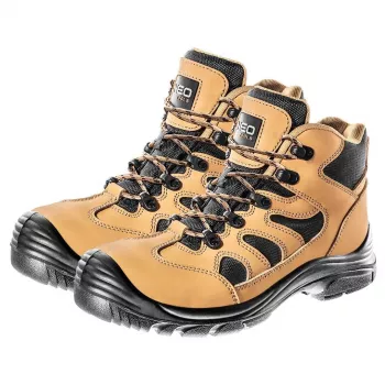 NEO TOOLS 82-120 S1P SRC scarpe antinfortunistiche con puntale in acciaio e lamina antiperforazione, pelle scamosciata, taglia 42