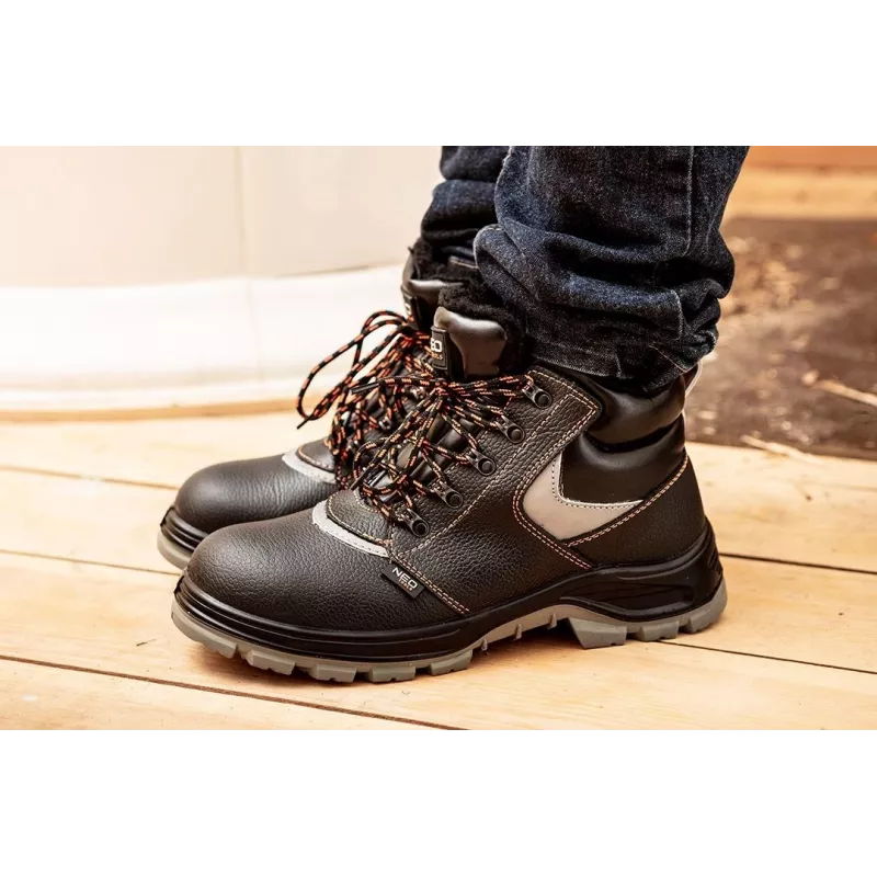 NEO Tools 82-147 Scarpe antinfortunistiche S1P SRC - puntale in acciaio, antistrappo, mesh traspirante, EU 47