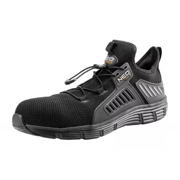 NEO Tools 82-158-40 S1P SRC Scarpe antinfortunistiche, puntale in acciaio, lamina antiperforazione, nero/grigio, taglia 40 EU