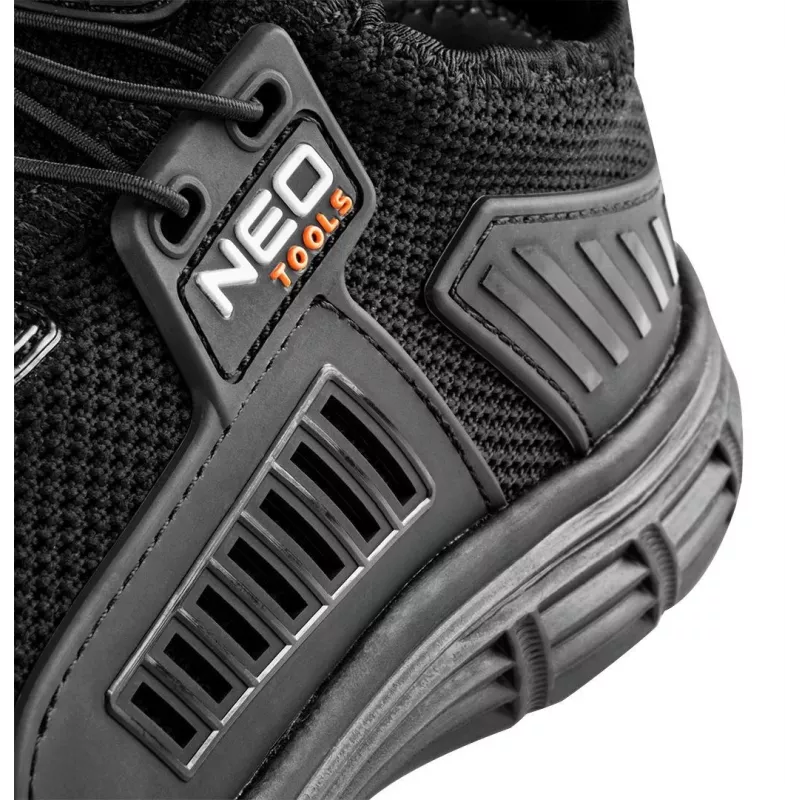 NEO Tools 82-158-43 Scarpe antinfortunistiche S3 SRC con puntale in acciaio, taglia 43, nero/grigio