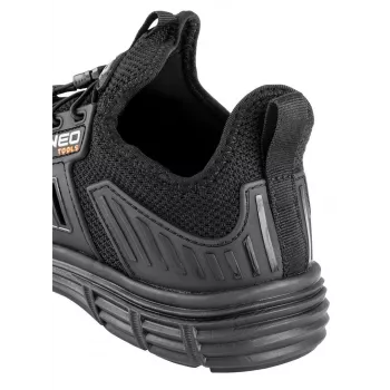 NEO tools 82-158-47 Scarpe antinfortunistiche S1P SRC con puntale in acciaio, taglia 47, nero/grigio
