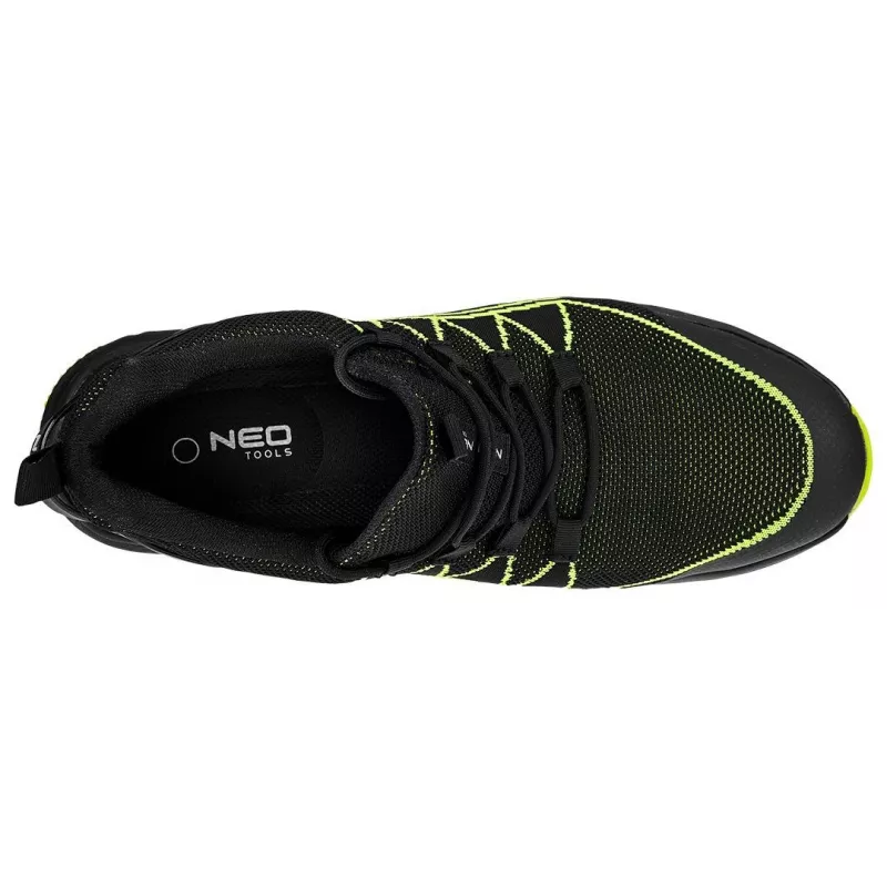 NEO Tools 82-161-42 scarpe antinfortunistiche S1P SRC, modello basso, taglia 42, nero/grigio