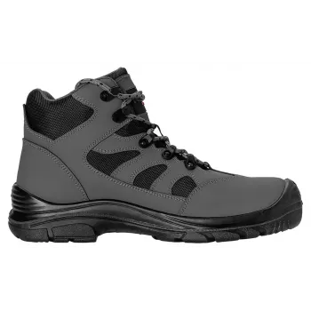 NEO Tools 82-167-46 Scarpe antinfortunistiche S1P SRC, taglia 46, pelle scamosciata, puntale in acciaio, nero/grigio