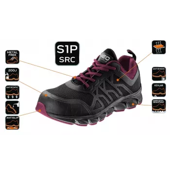 NEO Tools 82-530-40 scarpe antinfortunistiche S3 SRC con puntale in acciaio, taglia 40