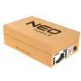 NEO TOOLS 82-751-40 scarpe antinfortunistiche S1P SRC con puntale in acciaio e lamina antiperforazione, pelle scamosciata, nero/grigio, taglia 40