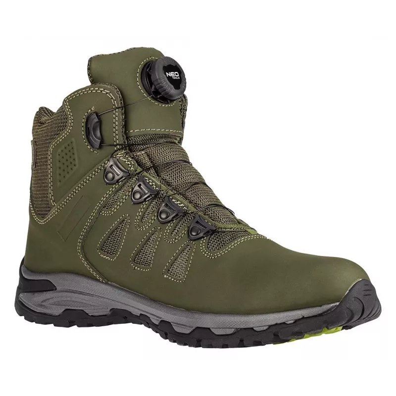 Scarpe antinfortunistiche NEO Tools 82-751-41 S1P SRC, puntale in acciaio, antistrappo, grigio/arancione, taglia 41