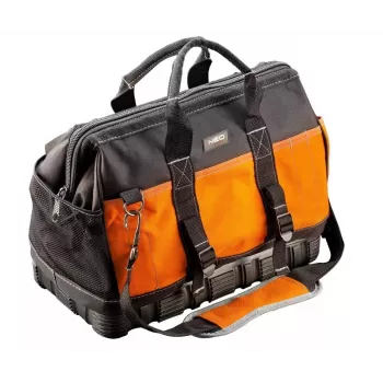 NEO TOOLS 84-305 Borsa portautensili professionale 40 x 22 x 33 cm, Nylon 600D, 18 tasche, portata 15 kg
