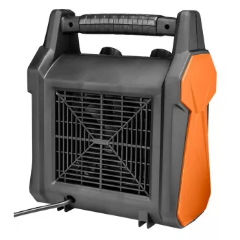 NEO Tools 90-061 termoventilatore elettrico 3000W, 2 livelli di riscaldamento, modalità ventilatore, termostato regolabile, protezione contro il surriscaldamento, nero/arancione