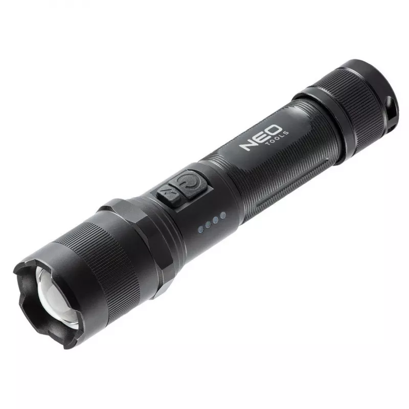 NEO TOOLS 99-035 lampada frontale COB LED con sensore di movimento, 300 lm, IPX4, USB-C, angolo regolabile, base magnetica