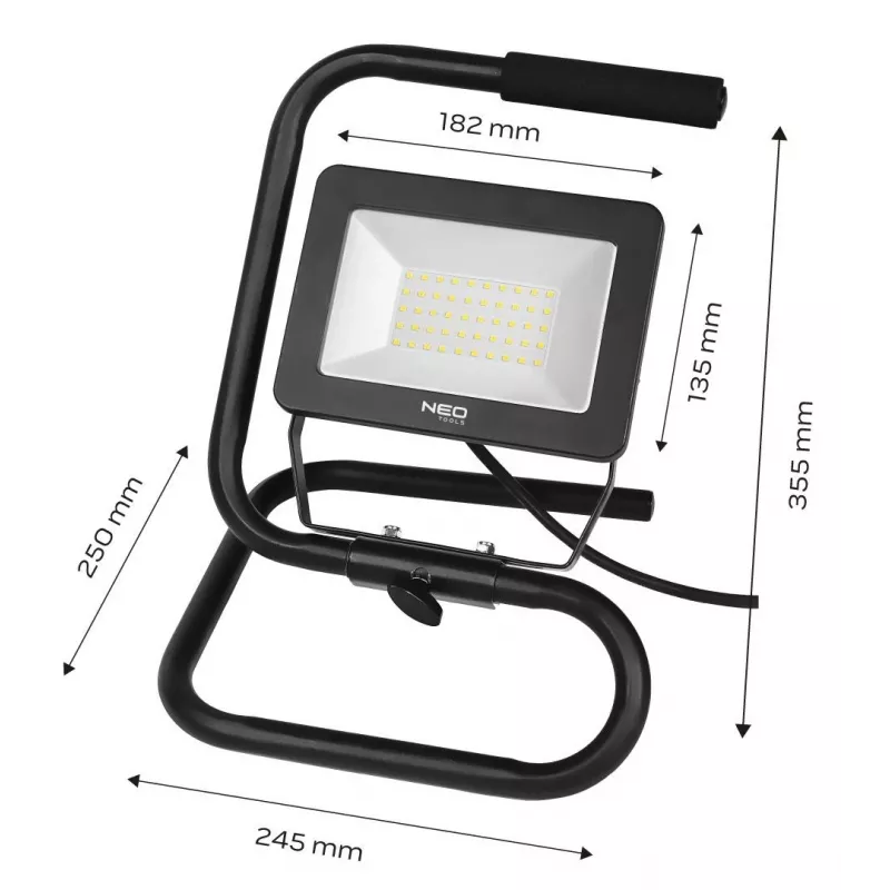 NEO TOOLS 99-063 20W COB LED Faretto da lavoro a batteria 1800lm IP65 con powerbank