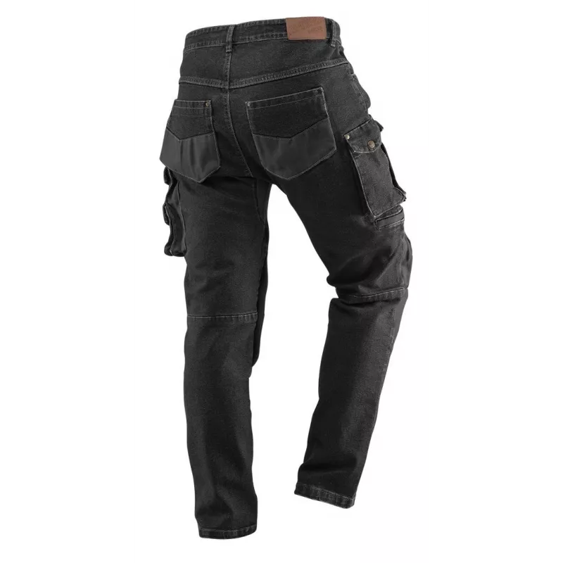 NEO TOOLS DENIM pantaloni da lavoro, nero, taglia L