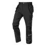 NEO TOOLS uomo Mix&Match pantaloni da lavoro 4-way stretch con rinforzo in Cordura e tasche portautensili rimovibili, nero, taglia M