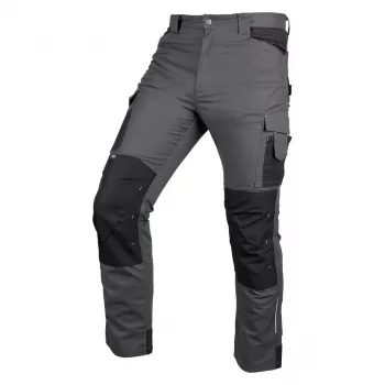 NEO TOOLS Mix&Match pantaloni da lavoro in canvas con rinforzi Cordura, grigio-nero, taglia XXXL