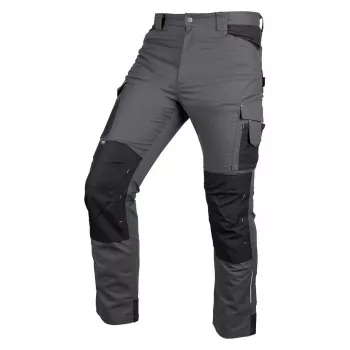 NEO TOOLS Mix&Match pantaloni da lavoro canvas con rinforzi Cordura grigio/nero taglia S