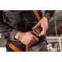 NEO TOOLS Set di sicurezza con corda di sicurezza – imbracatura PROTEKT P-01, corda kernmantel 2m, moschettone in acciaio, EN 361/354/363, CE 0082
