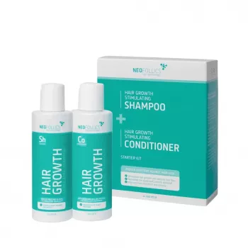 Kit di avvio shampoo + balsamo stimolante la crescita dei capelli Neofolics 2x100ml