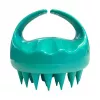 Spazzola massaggiante per cuoio capelluto Neofolics - setole in silicone morbide, design ergonomico, nero