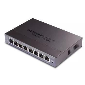 Netgear GS108E-400EUS Switch 8 porte Gigabit Ethernet Plus (Smart Managed Plus)