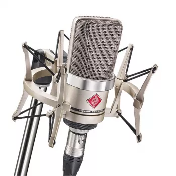 Neumann TLM 102 NI Studio Set - microfono a condensatore a diaframma largo con ragno, nickel