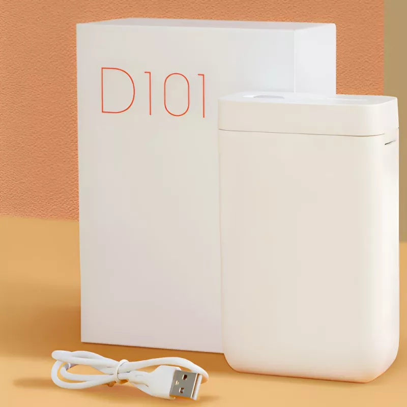 Niimbot D101 Stampante termica portatile per etichette, 203 dpi, Bluetooth, bianco