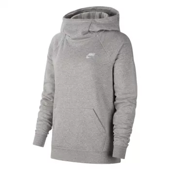 Nike Essentials Felpa in pile con collo alto donna Dark Grey Heather taglia S