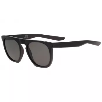 NIKE Flatspot EV09 Occhiali da sole uomo - montatura nero opaco, lenti grigie, 52 mm