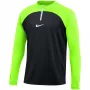 Nike NK Dri-FIT Academy Drill Top K Black-Green DH9230 010 S Felpa da uomo