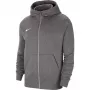 Nike Park 20 Felpa con cappuccio full-zip in pile uomo Dark Grey Heather CW6891-071