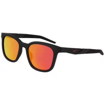 NIKE occhiali da sole unisex Radeon - 52/20/145 mm - montatura nero opaco, lenti grigio fumo