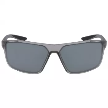 Occhiali da sole sportivi uomo NIKE WINDSTORMC46 - nero opaco/grigio - lente 65 mm - protezione UV 100%