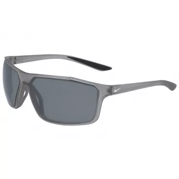 Occhiali da sole sportivi uomo NIKE WINDSTORMC46 - nero opaco/grigio - lente 65 mm - protezione UV 100%