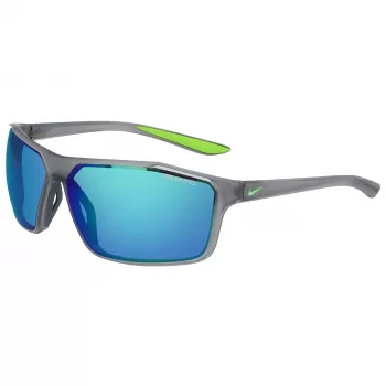 NIKE WINSTORMMCW4 Occhiali da sole uomo - montatura nero opaco, lenti grigio fumo, larghezza lente 65 mm