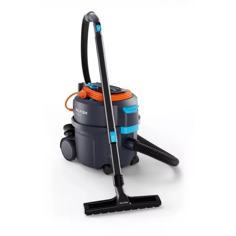 Nilfisk 107421157 aspiratore per solidi in plastica riciclata, 800 W, 10 L, 69 dB, cavo 10 m