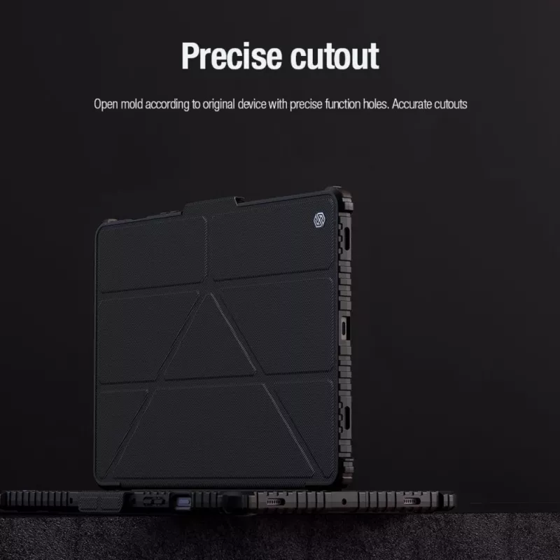 Nillkin Bumper Leather Case Pro custodia per Samsung Galaxy Tab S9 - nera