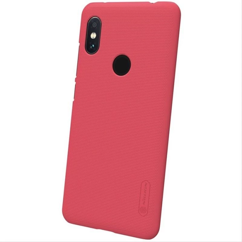 Nillkin Redmi Note 6 Pro Custodia Super Frosted Shield rossa