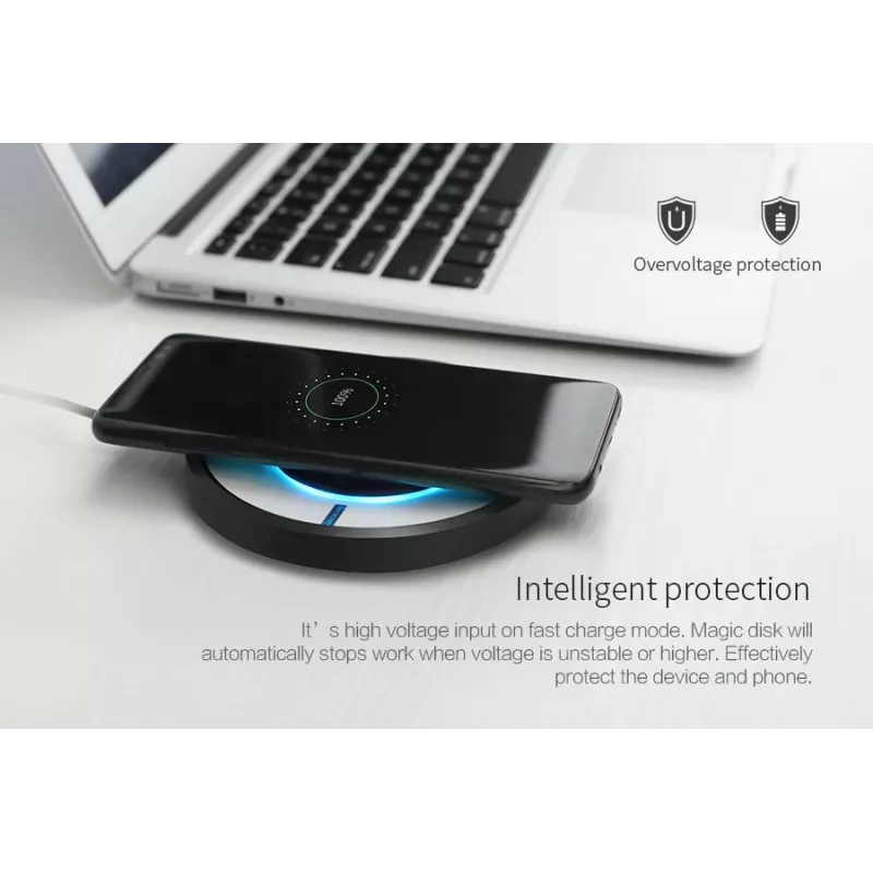 Caricabatterie wireless Nillkin Universal Magic Disk IV nero