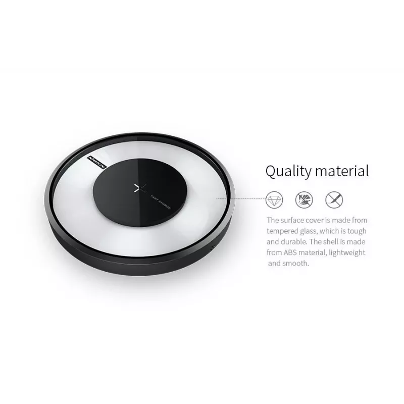 Caricabatterie wireless Nillkin Universal Magic Disk IV nero