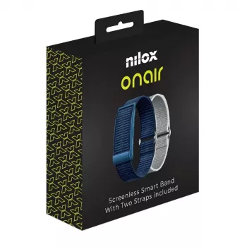 Nilox ONAIR Screenless Band blu/argento