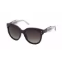 NINA RICCI Occhiali da sole donna SNR3245501CK - Montatura in acetato nera, lenti in policarbonato grigie, 55/18/140 mm